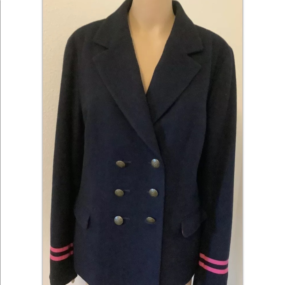 American Eagle Outfitters Women’s Wool Coat Jacket sz XL blue - Picture 3 of 14